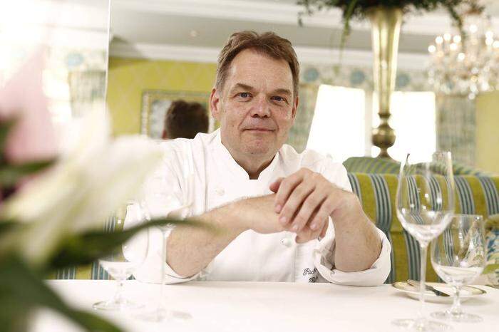 Schloss-Seefels-Küchenchef Richard Hessl wurde mit seinem Restaurant gleich um drei Punkte aufgewertet 
