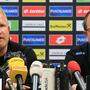 Sturm-Trainer Heiko Vogel (links) mit Geschäftsführer Sport Günter Kreissl