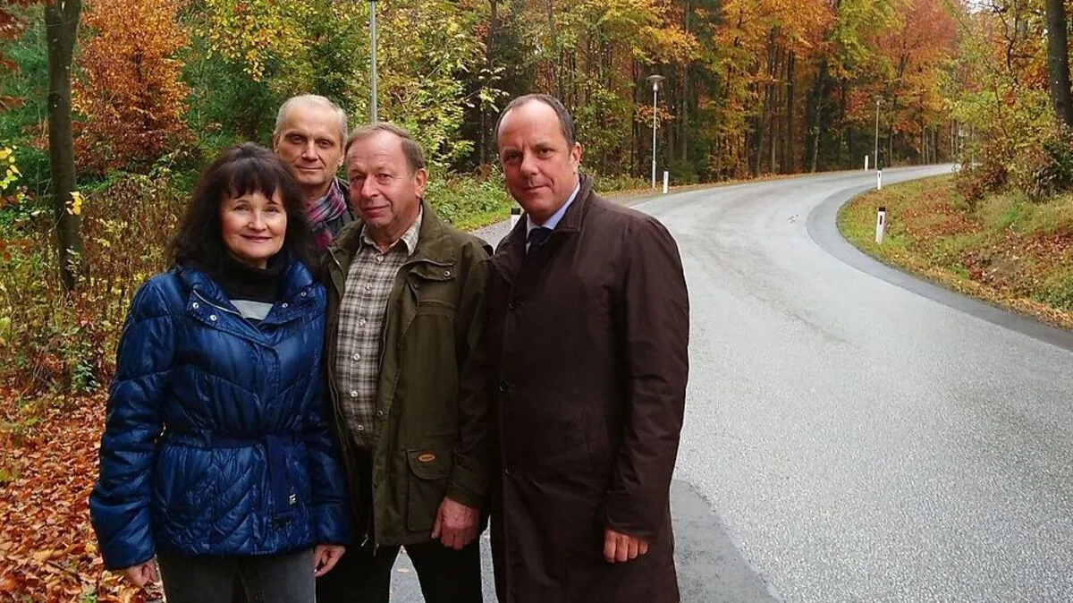 Taferl, Oswald, Leiner und Stark an der gefährlichen Strecke