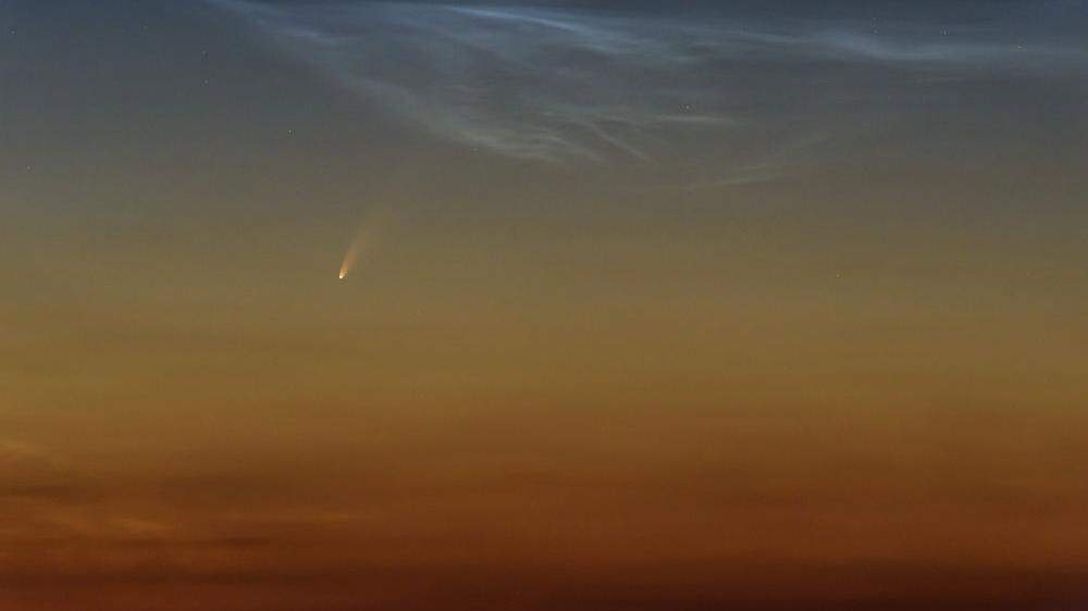 Der Komet ist mit freiem Auge sichtbar