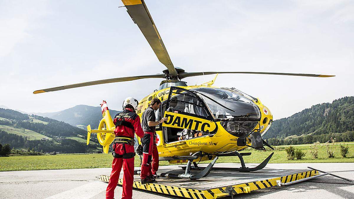 Das Team des Christophorus 14 brachte die Frau ins Spital