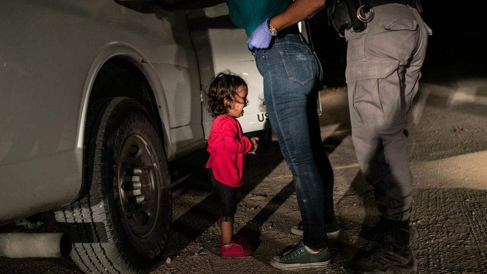 &quot;Crying Girl on the Border&quot;: Das World-Press-Siegerbild des US-Fotografen John Moore. 