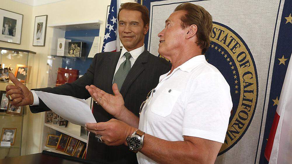 Arnie bei einem Besuch in seinem Museum
