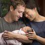 Die Zuckerbergs mit Töchterchen Max