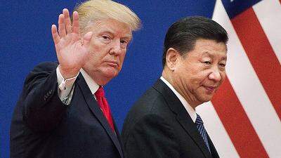 Trump und Xi bei einem Treffen im Vorjahr