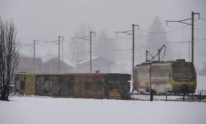 Bahnunfall in Lenk, Schweiz