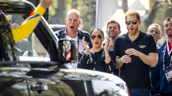 Die Herzogin von Sussex, Meghan Markle und ihr Ehemann Prinz Harry bei den Invictus Games in Den Haag.
