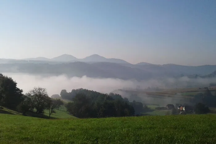 Walter Schieder hielt diese Morgenstimmung fest