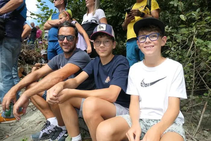 Andreas aus Schwoich ist mit Alexander und Bastian zum ersten Mal zum Dolomitenmann gekommen