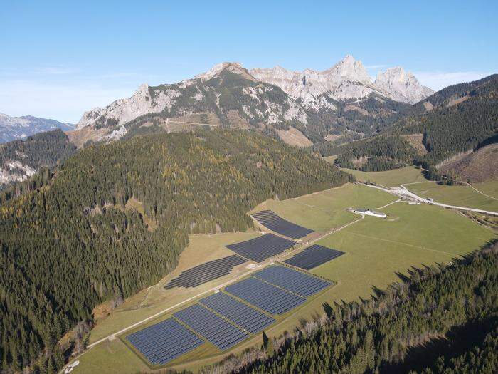 Die Photovoltaikanlage auf der Kaiserau in einem Archivbild