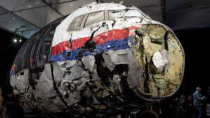 Der rekonstruierte Wrack von MH17