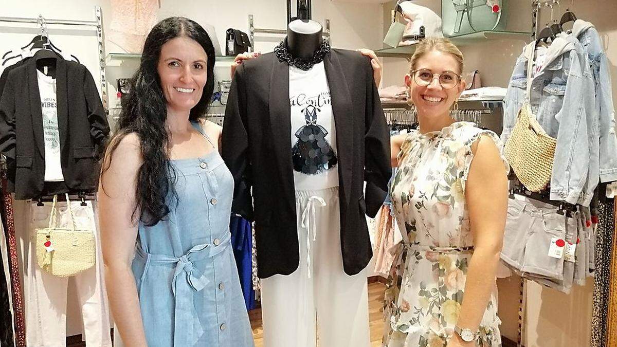 Maniia-Chefin Tanja Pijunovic mit Modeberaterin Nadine Fritzl 