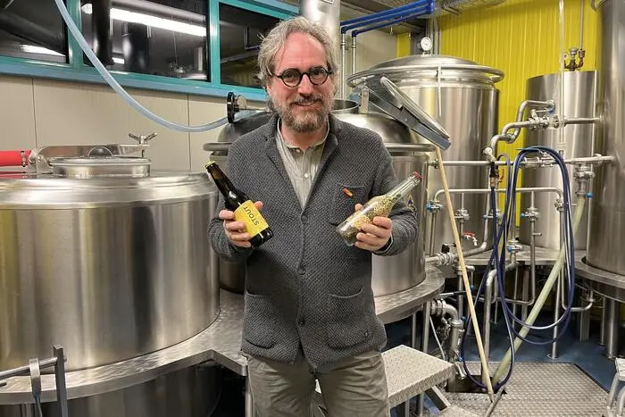Roman Schmidt gab einen Einblick in die Herstellung seiner Lava-Bräu-Biere