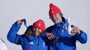 Die Olympiasieger Charlotte Bankes und Huw Nightingale 
