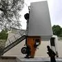 Dieser aufgestellte Lkw wurde für die Biennale in Venedig konzipiert, bald steht er in Reininghaus
