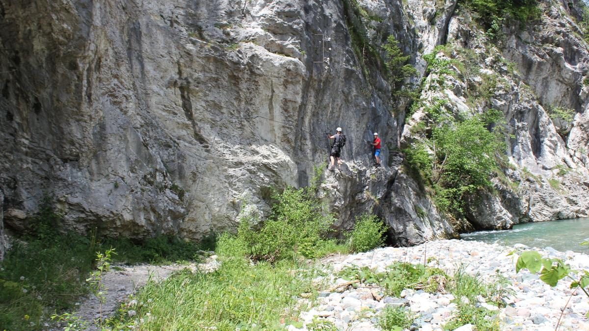 Der Klettersteig Türkenkopf war am Dienstag Schauplatz gleich zweier Rettungseinsätze