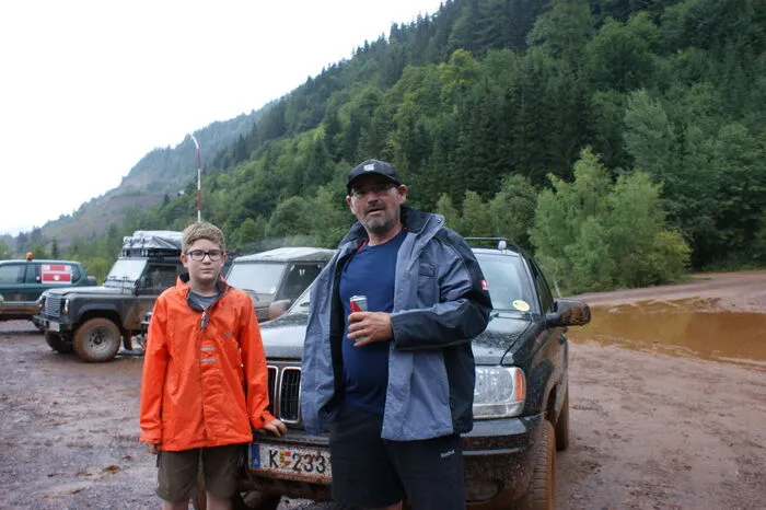 Nicolas und sein Papa Norbert sind extra aus Klagenfurt angereist.