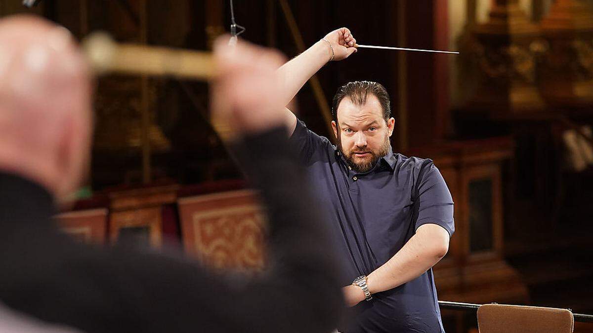 Andris Nelsons bei den Proben zum Neujahrskonzert: voll Vorfreude und Demut