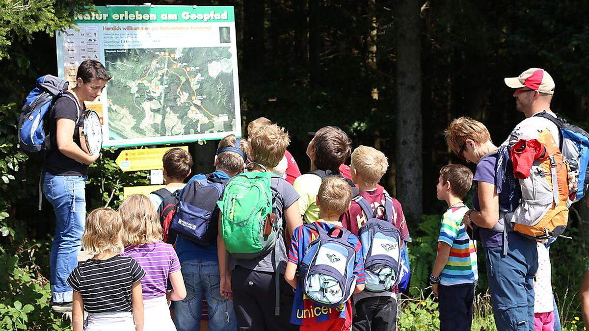 Der Geopfad in Lavamünd ist ein lehrreicher Ausflug für die Familie oder Schulgruppen 