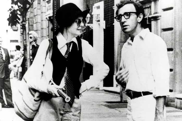 Der Stadtneurotiker (1977): Diane Keaton mit Regisseur Woody Allen