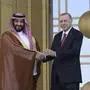 Recep Tayyip Erdogan (r.) und Mohammed bin Salman