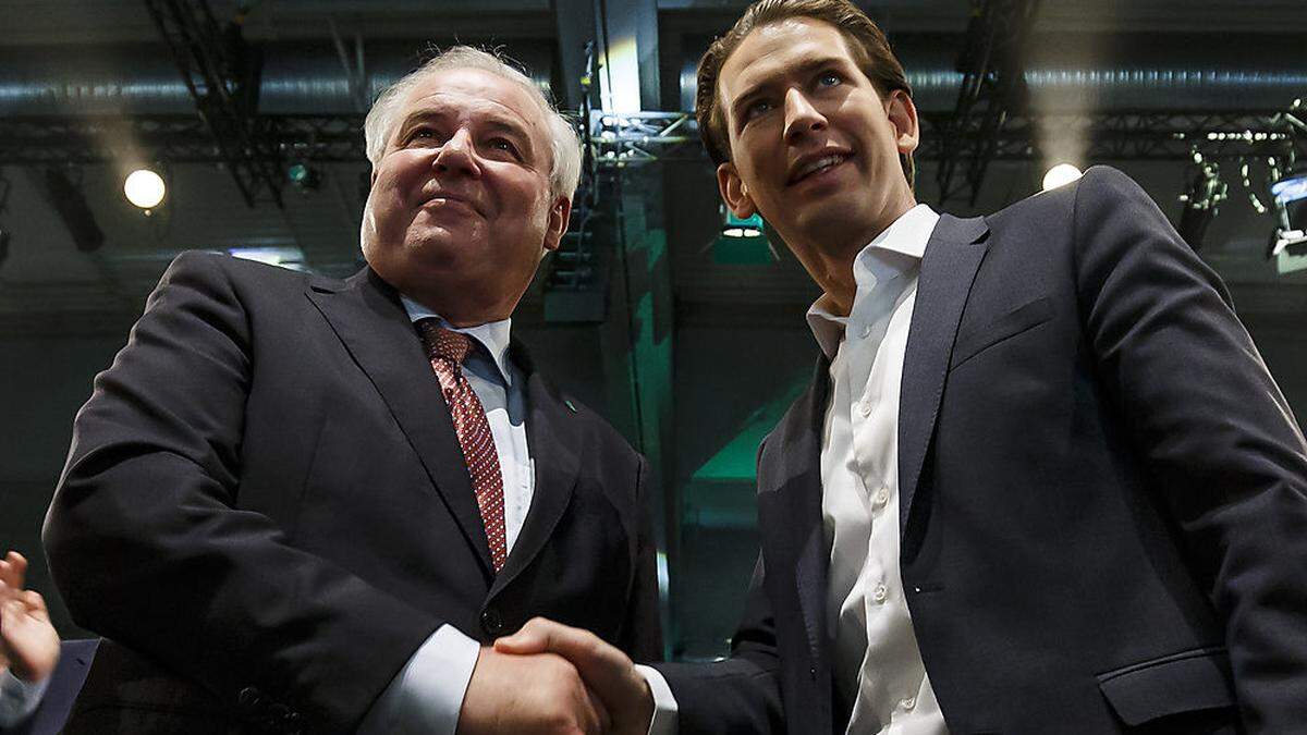 Rückhalt für das Wahl-Finish: Schützenhöfer mit Sebastian Kurz