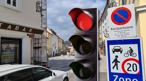Geht es nach dem Plan des Bürgermeisters, soll am Bardel-Eck eine rote Ampel den Durchzugsverkehr ausbremsen, wenn die Geschäfte geschlossen haben