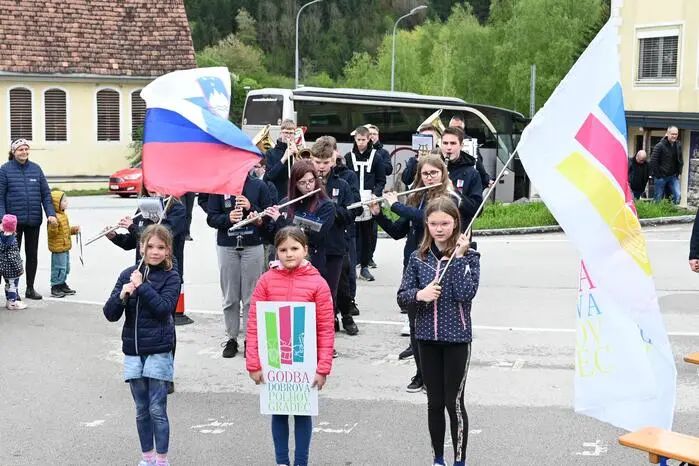 Überraschend marschierte die Trachtenkapelle GODBA DOBRA aus Golkov Gradec ein und erfreute die Gäste.