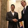 Tennis-Ass Novak Djokovic, Präsident Aleksandar Vucic