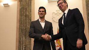 Tennis-Ass Novak Djokovic, Präsident Aleksandar Vucic