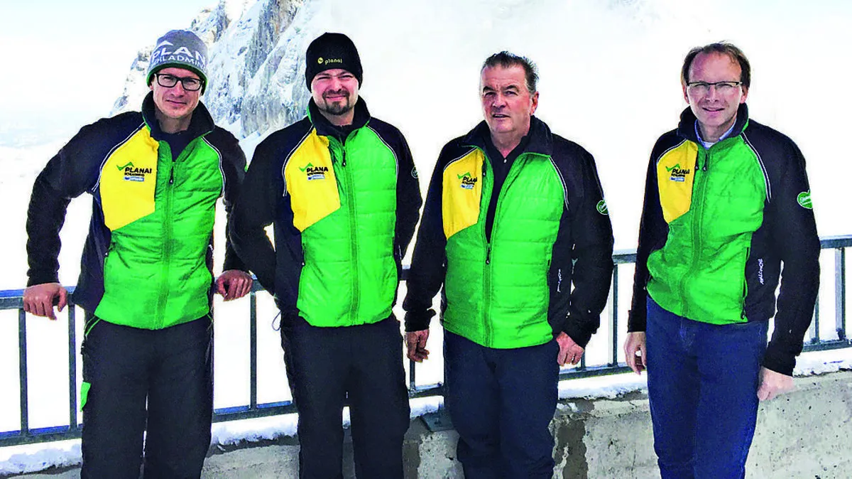 Die Betriebsleiter Alexander Seebacher, Martin Perhab, Lambert Traninger und Erwin Schnepfleitner (v. l.) 