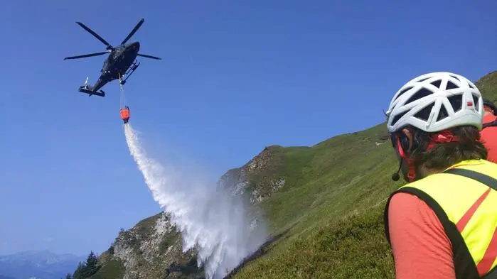 Löschwasserabwurf am Blaseneck bei Treglwang