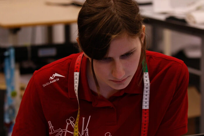 Bei den Euroskills im Bereich Mode-Technologie dabei: Eva-Maria Resch (Modeschule Graz).