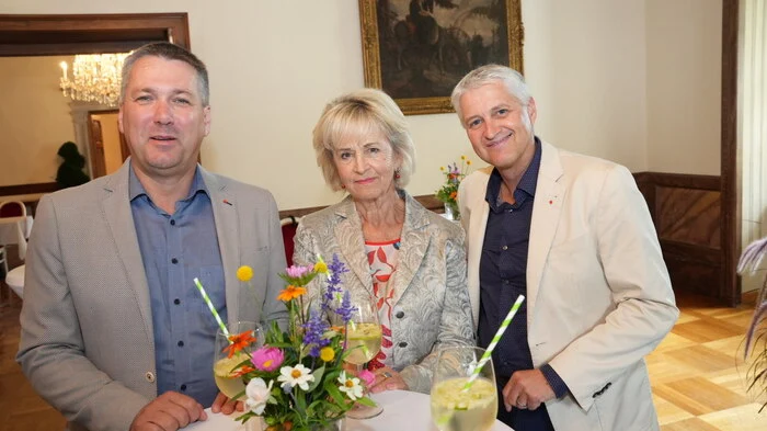 Andreas Unterrieder, Stadtführerin Sigrid Gauster und Adi Lackner