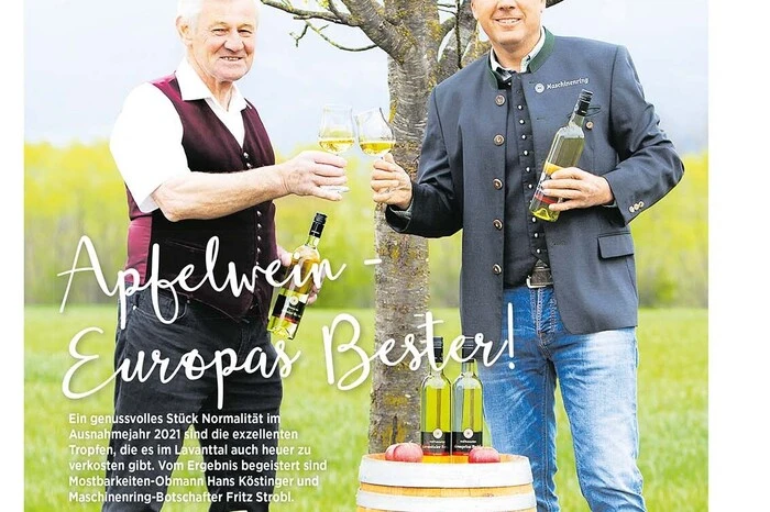 Beispiel Mitdruck "Mostbarkeiten"