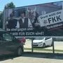 Die FKK präsentierte ihre Wahlplakate bereits im Sommer 2019