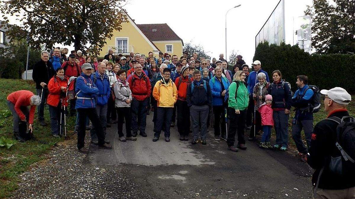 92 Wanderer kamen in Gleisdorf zusammen