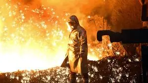 Hochofenschlacke wird auch für Produkte in der Bauindustrie verwendet