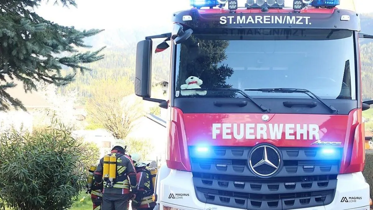 Die Feuerwehr St. Marein rückte am Montag aus