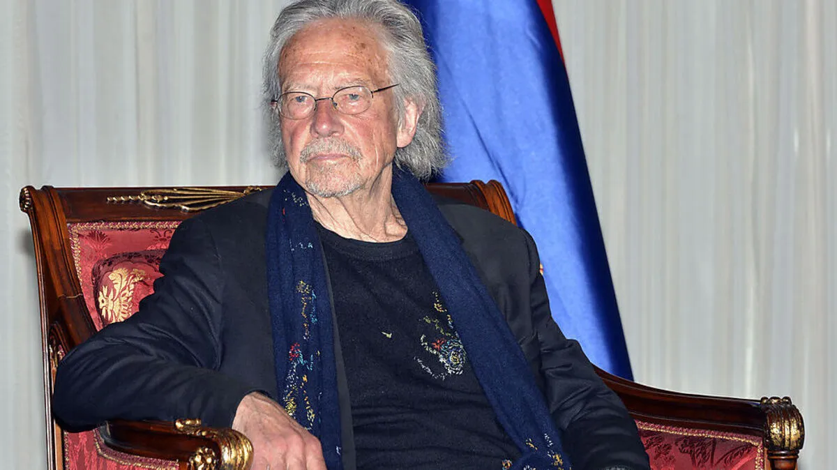 Peter Handke beim Besuch in Banja Luka