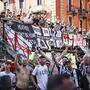 Hunderte Newcastle-Fans reisten nach Italien