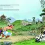 Pandas sind gar nicht so dick, sagt Obelix und zieht Asterix, Wun Da und Genmais mit der Rikscha durch China 