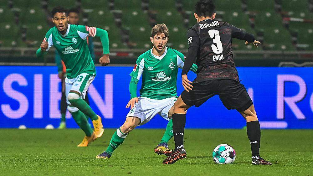 Erster Bundesliga-Einsatz für Romano Schmid (Mitte)