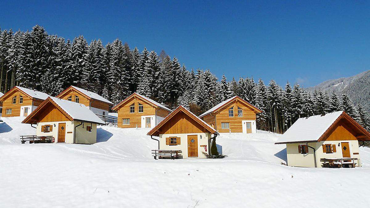 Durch ihre Lage nahe am Skigebiet eignen sich die Ferienhäuser im Ferienpark Gaal perfekt für einen idyllischen Winterurlaub 
