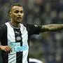 NEWCASTLE UPON TYNE, ENGLAND - FEBRUARY 01: Valentino Lazaro of Newcastle United in action during the Premier League match between Newcastle United and Norwich City at St. James Park on February 1, 2020 in Newcastle upon Tyne, United Kingdom. (Photo by Mark Runnacles/Getty Images)