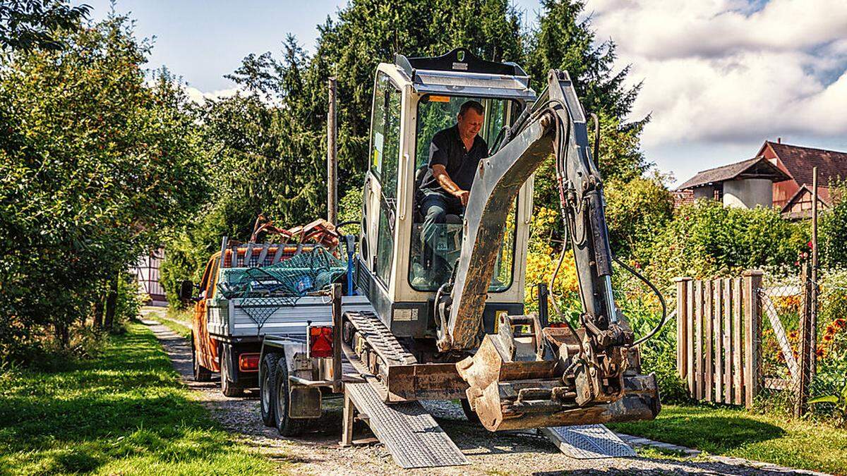 Auch Baufahrzeuge und Lkw (Sujetbild) können zufahren