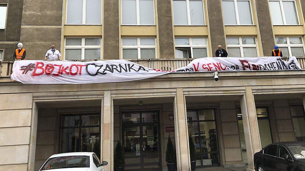 Klinikprotest in Warschau