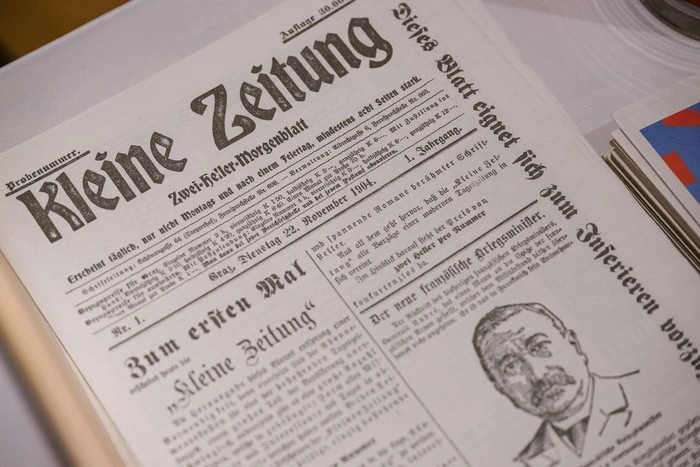 Die erste Ausgabe der Kleinen Zeitung