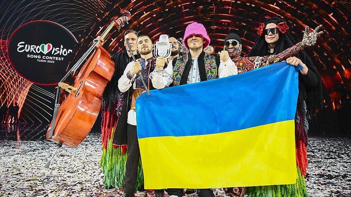 Die ukrainische Folklore-Rapformation Kalush Orchestra