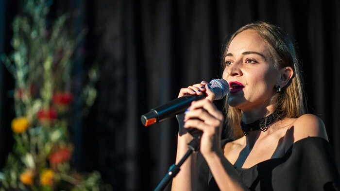 Laura Bilgeri sang für die Gäste